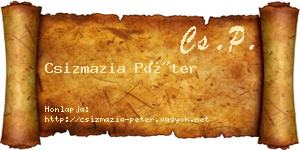 Csizmazia Péter névjegykártya