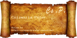Csizmazia Péter névjegykártya